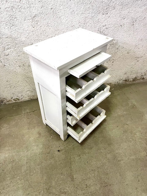 Porta bottiglie in legno massiccio shabby chic