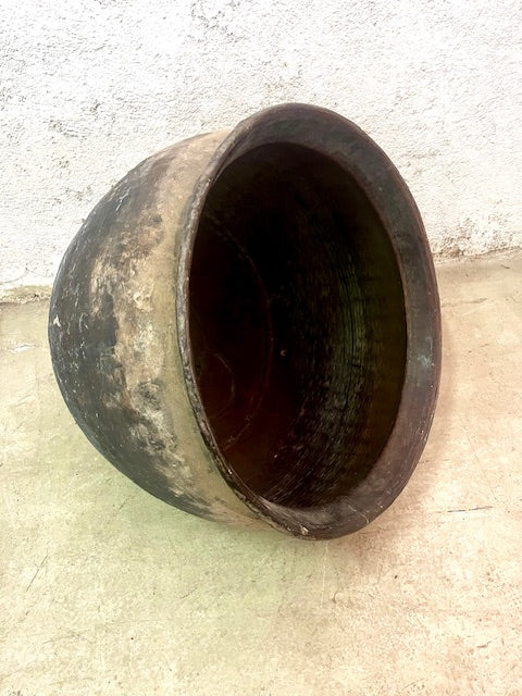 Vecchio pentolone Afgano in rame