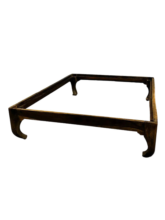 Letto Etnico Indiano Stile Oppio in Legno Massiccio di Teak