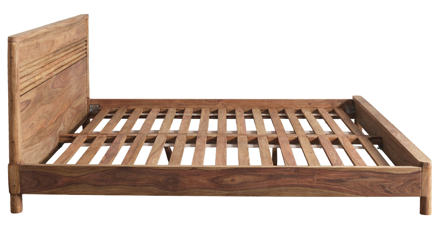Letto Matrimoniale Etnico in Legno Massiccio Sheesham