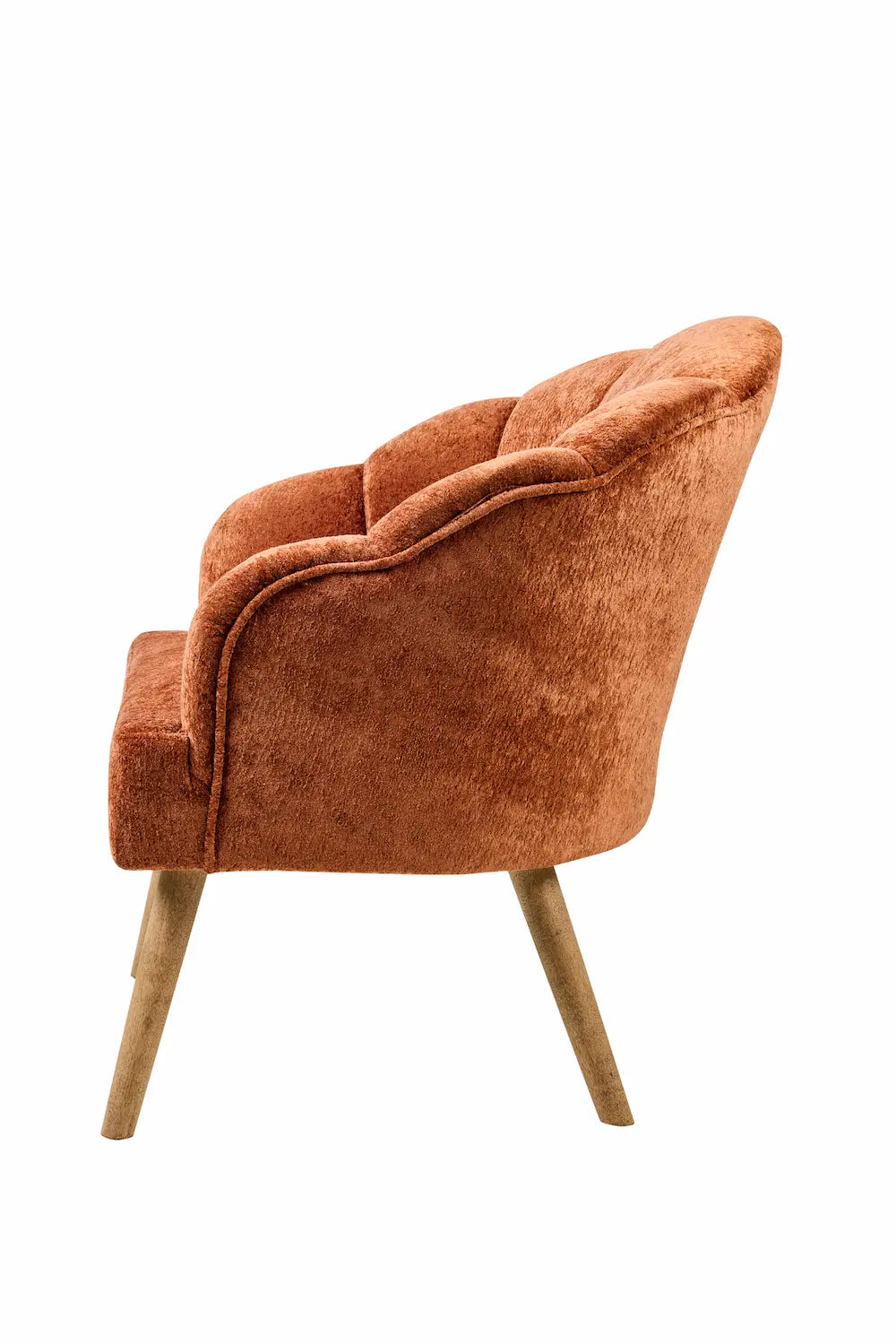 Poltrona velluto stile vintage