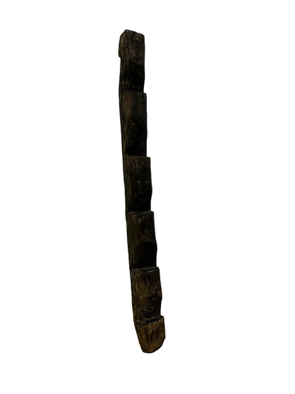 Scaletta nepalese originale in legno massiccio scavato
