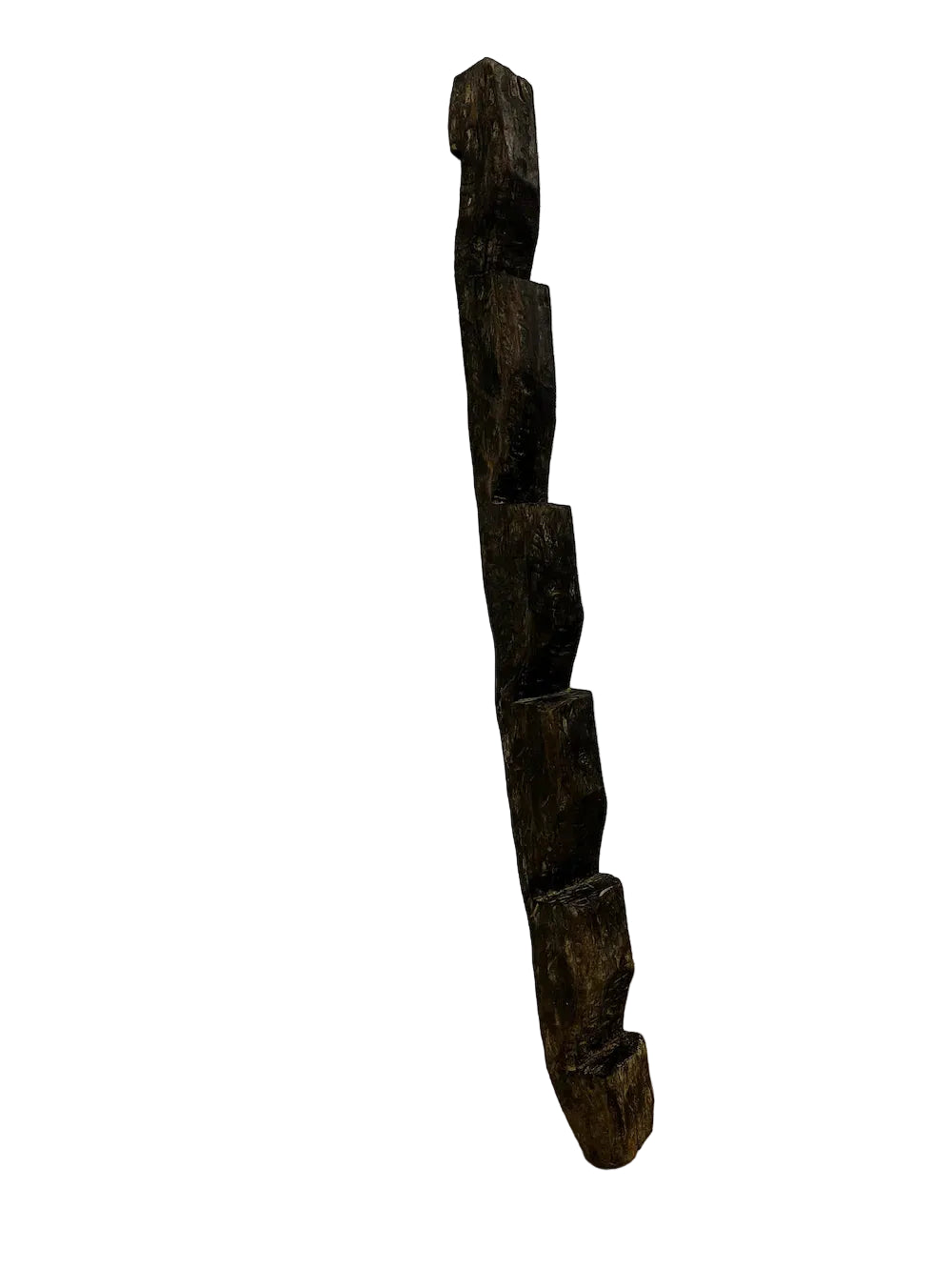 Scaletta nepalese originale in legno massiccio scavato