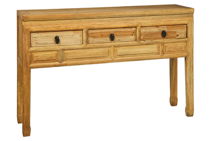 Mobile consolle stile cinese 3 cassetti in legno massiccio