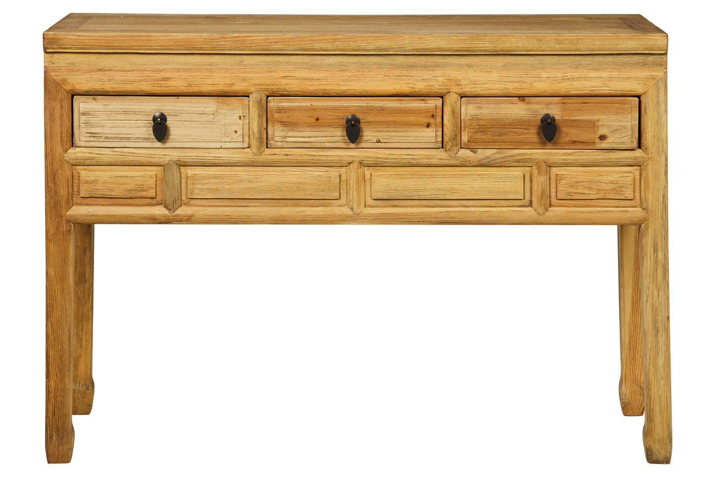 Mobile consolle stile cinese 3 cassetti in legno massiccio