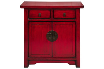 Mobile credenza stile cinese in legno massiccio 2 ante 2 cassetti