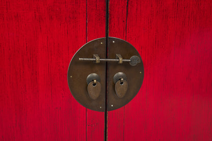 Mobile credenza stile cinese in legno massiccio 2 ante 2 cassetti