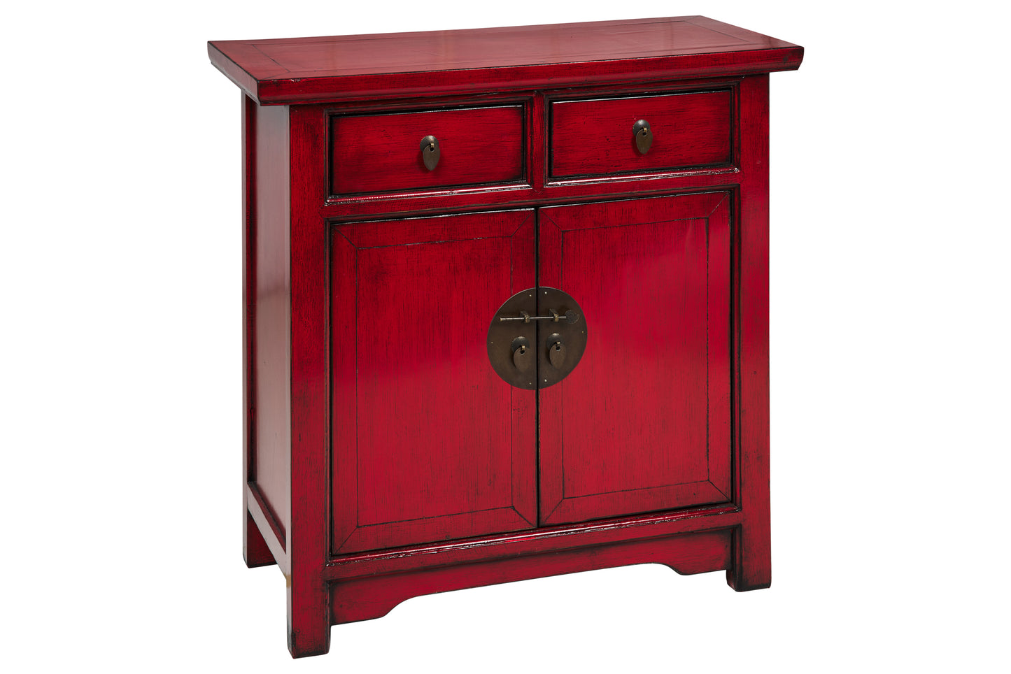 Mobile credenza stile cinese in legno massiccio 2 ante 2 cassetti