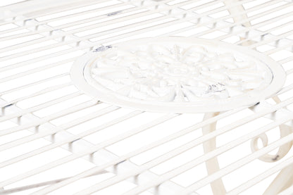 Completo da giardino in ferro battuto verde rame set 4 pezzi