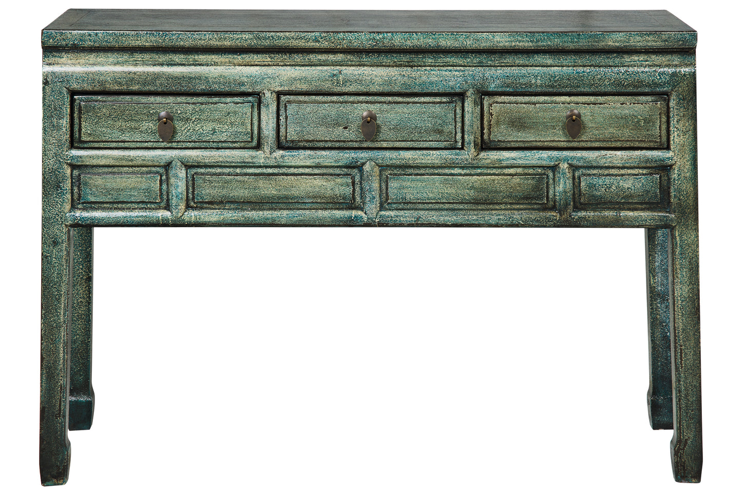 Mobile consolle stile cinese 3 cassetti in legno massiccio