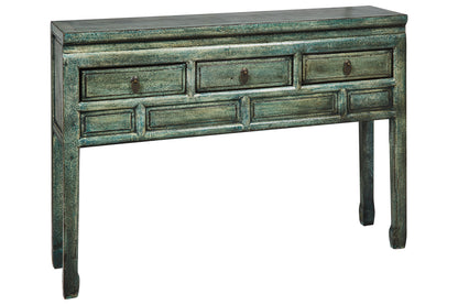 Mobile consolle stile cinese 3 cassetti in legno massiccio