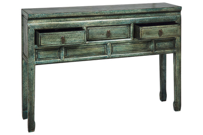 Mobile consolle stile cinese 3 cassetti in legno massiccio