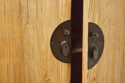 Mobile credenza stile cinese in legno massiccio 2 ante 2 cassetti