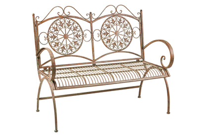 Completo da giardino in ferro battuto verde rame set 4 pezzi