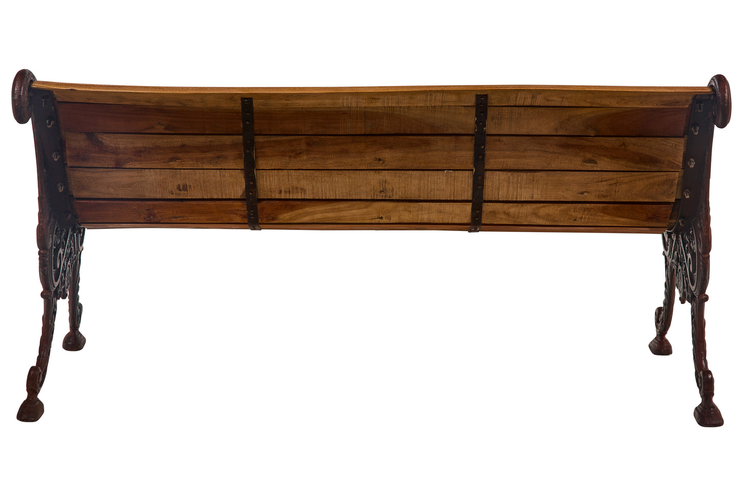 Panchina Liberty da giardino in ghisa e legno massiccio