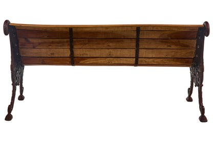 Panchina Liberty da giardino in ghisa e legno massiccio