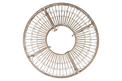 Panca ferro verde liberty tonda da giardino