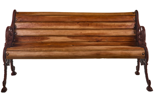 Panchina Liberty da giardino in ghisa e legno massiccio