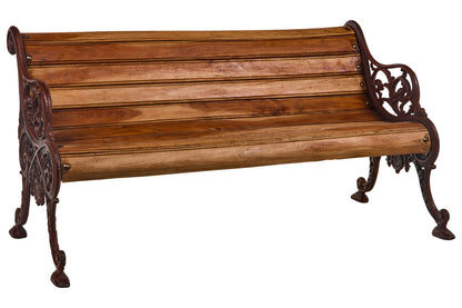 Panchina Liberty da giardino in ghisa e legno massiccio