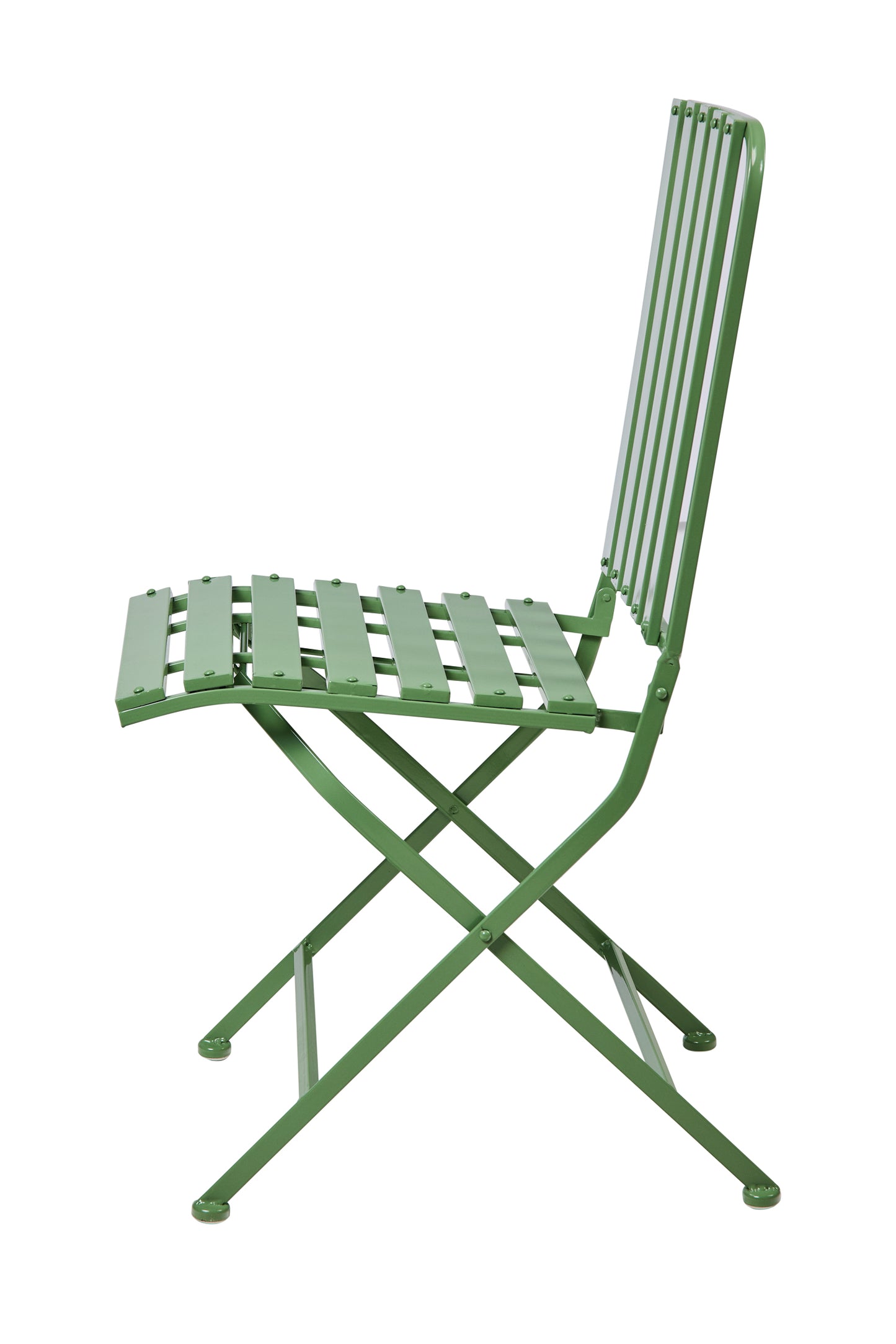 Sedie ferro pieghevoli verdi da giardino set 2 sedie