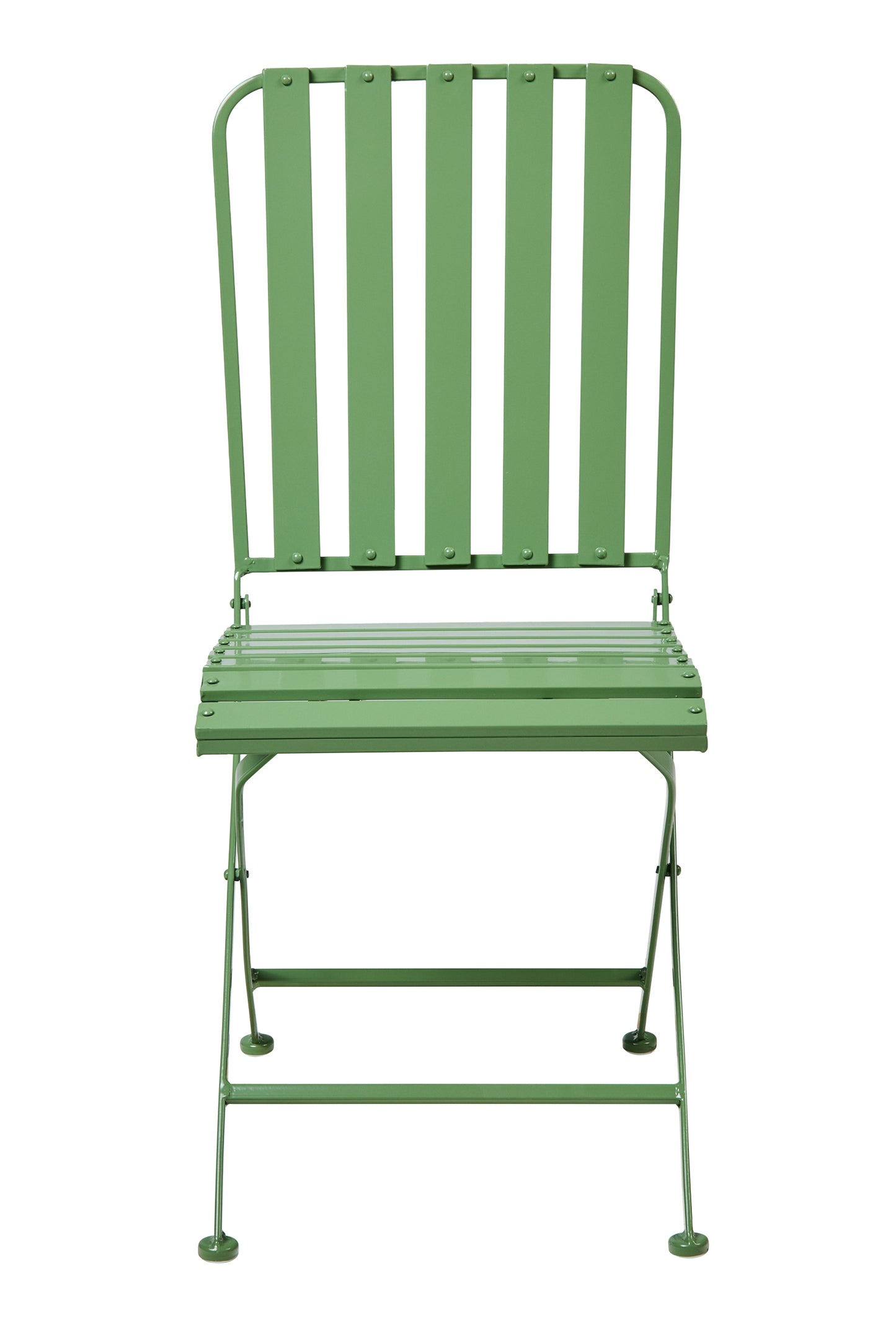 Sedie ferro pieghevoli verdi da giardino set 2 sedie