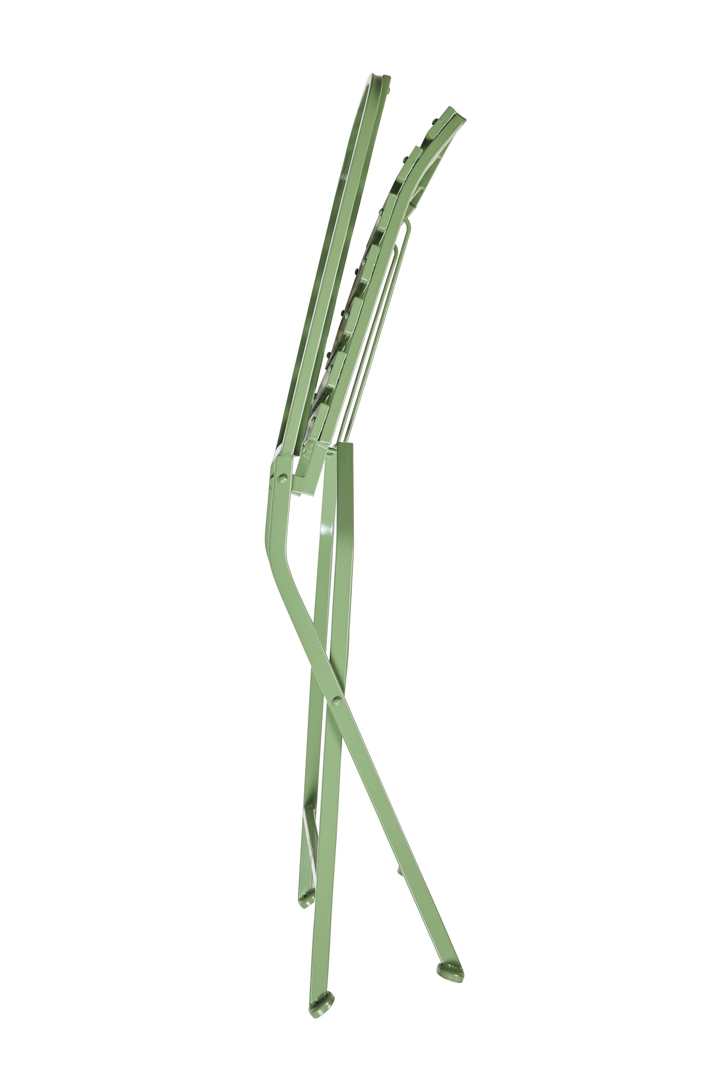 Sedie ferro pieghevoli verdi da giardino set 2 sedie