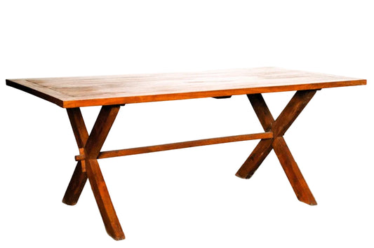Tavolo Pranzo Gamba a X in legno massiccio da 240