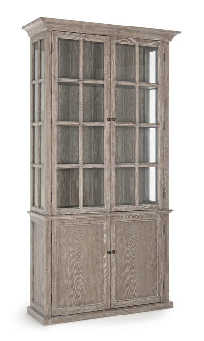 Vetrina shabby chic provenzale 4 ante legno frassino - La Pagoda