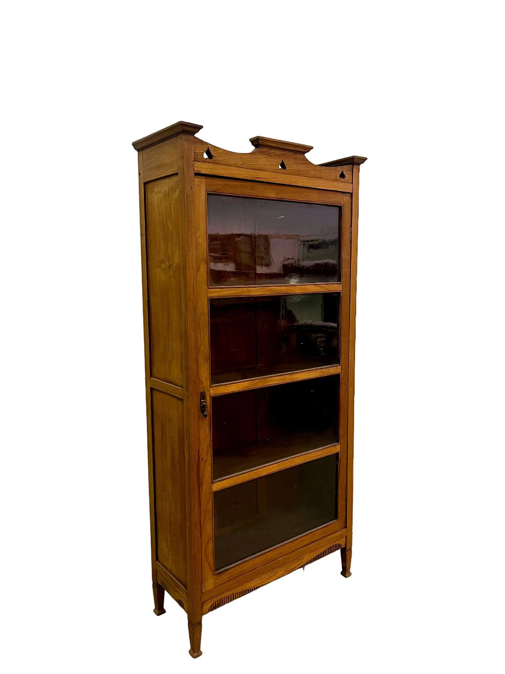 Vetrinetta coloniale in legno massiccio di teak stile Liberty