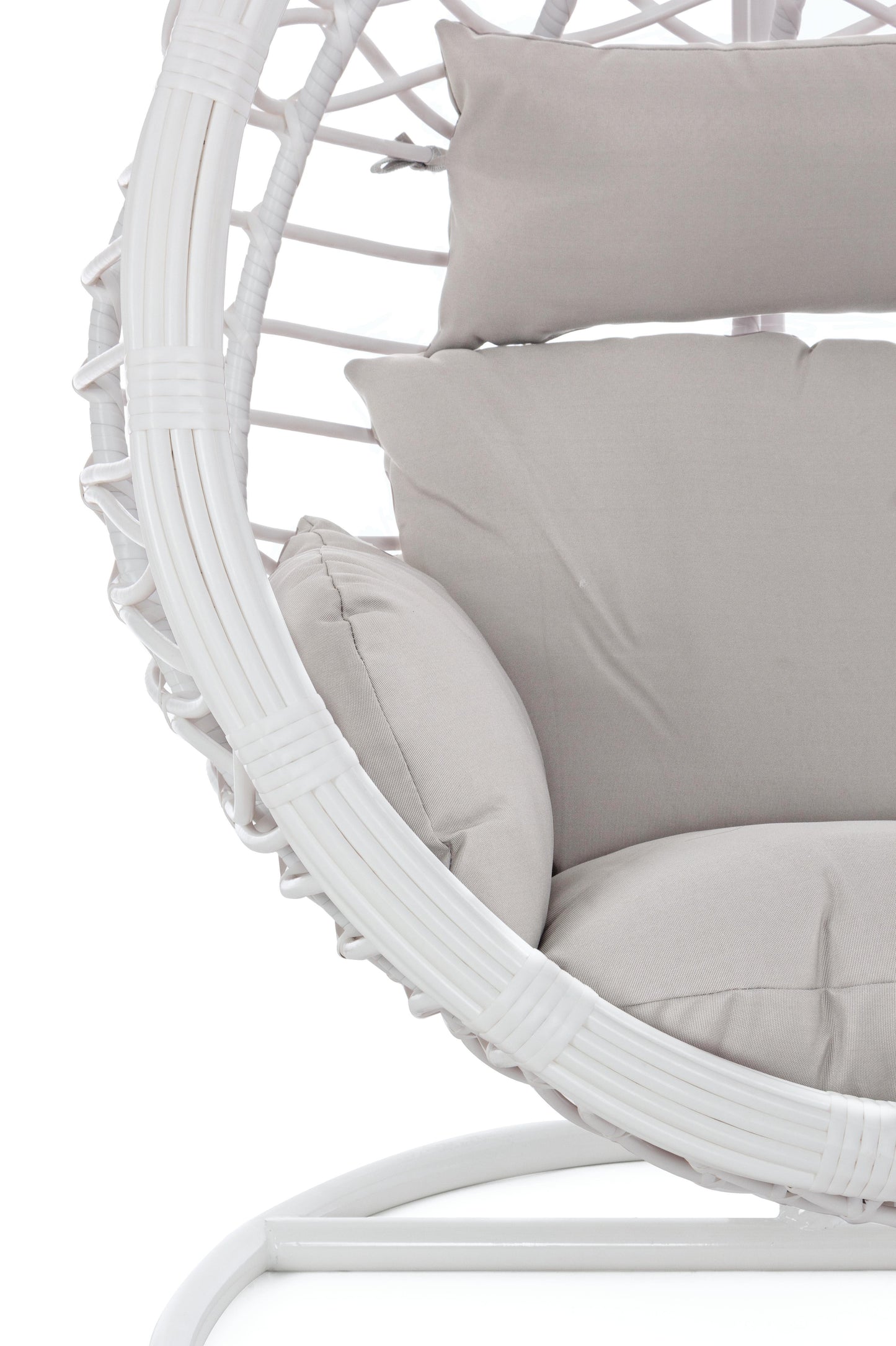 Poltrona sospesa goccia outdoor con cuscini sfoderabili - Bianco -SPEDIZIONE GRATUITA- lapagoda.net