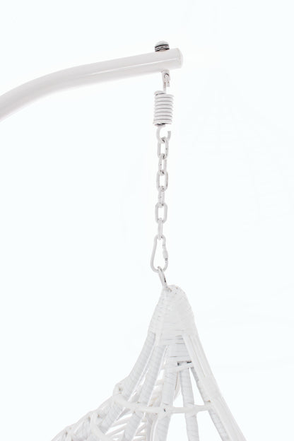Poltrona sospesa goccia outdoor con cuscini sfoderabili - Bianco -SPEDIZIONE GRATUITA- lapagoda.net