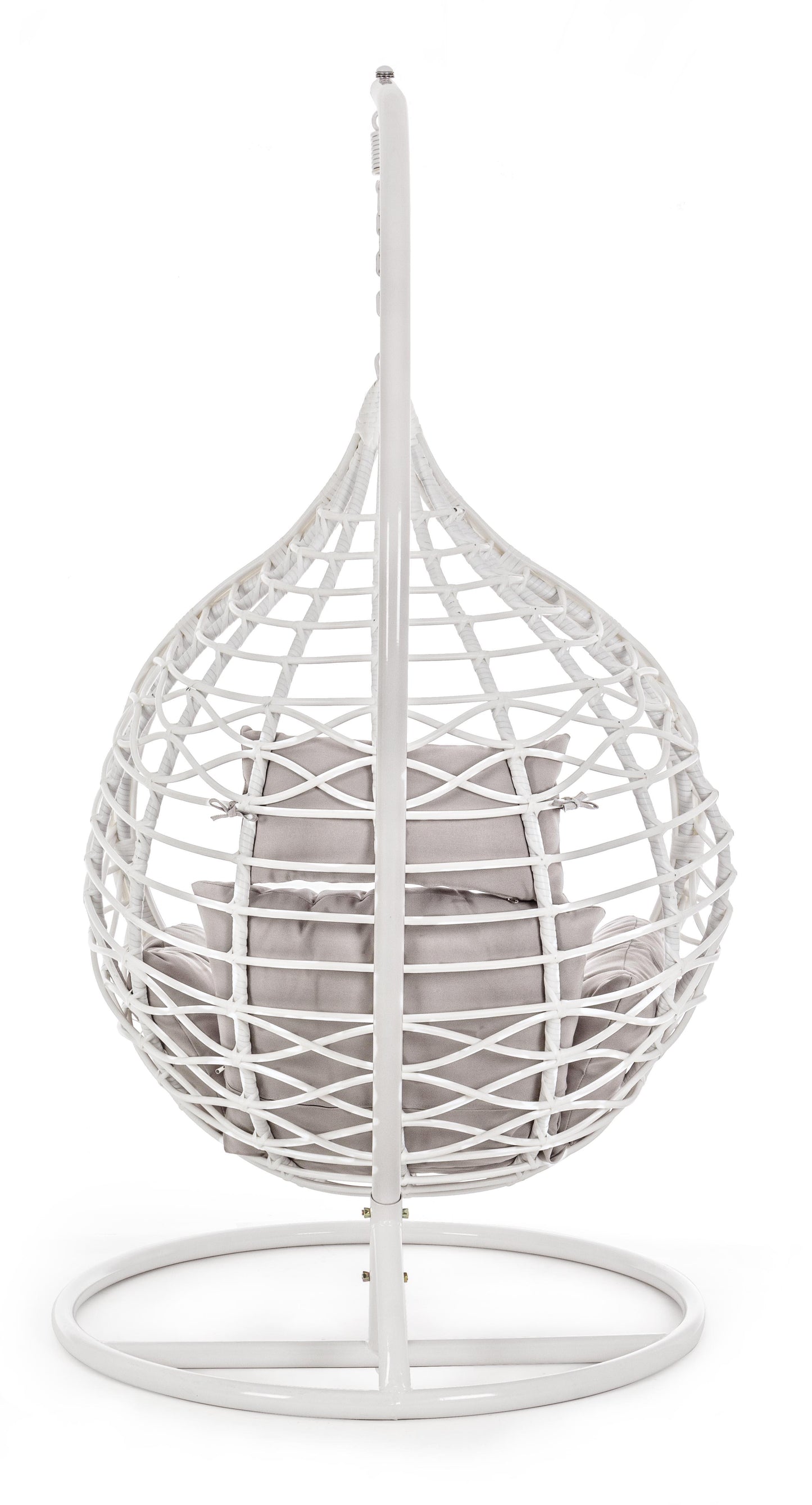 Poltrona sospesa goccia outdoor con cuscini sfoderabili - Bianco -SPEDIZIONE GRATUITA- lapagoda.net