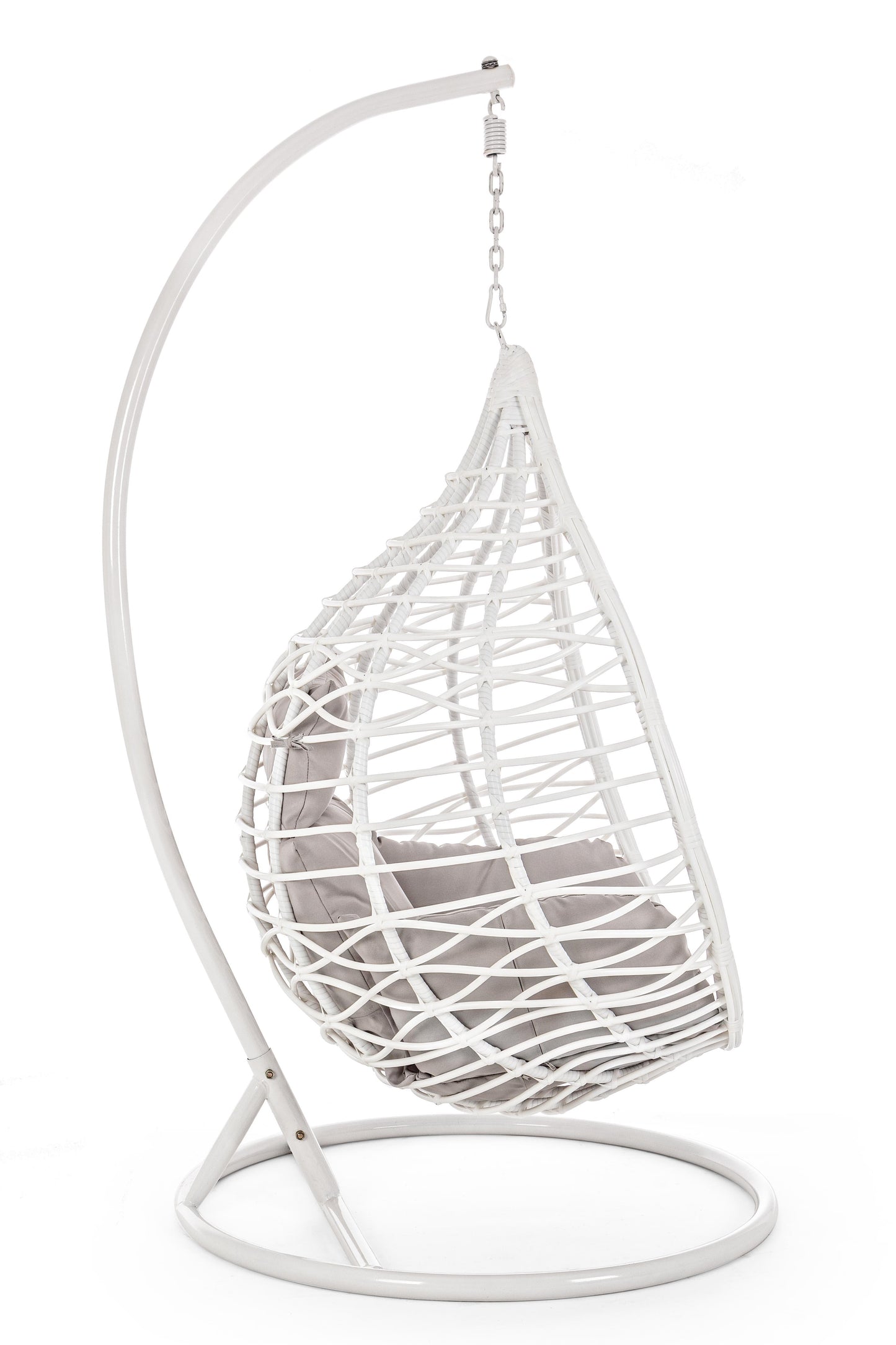 Poltrona sospesa goccia outdoor con cuscini sfoderabili - Bianco -SPEDIZIONE GRATUITA- lapagoda.net