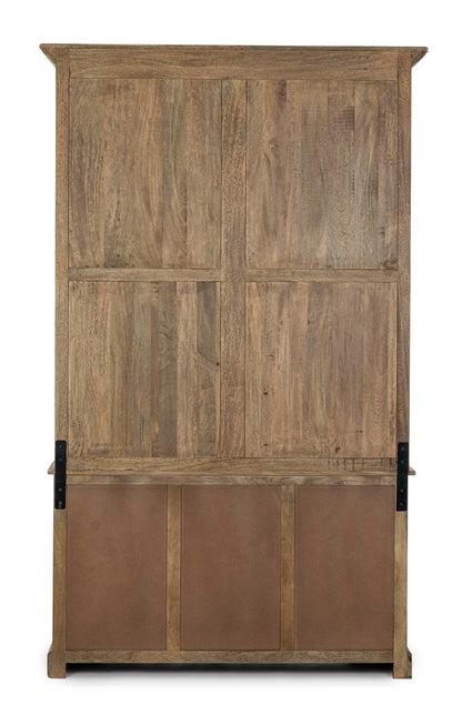 Libreria provenzale con scala in legno massello naturale - lapagoda.net