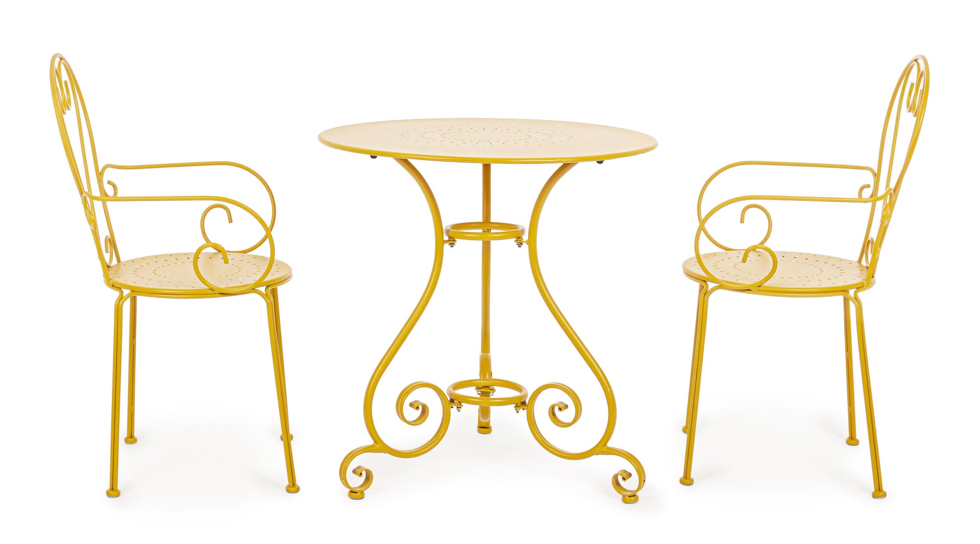 Tavolo rotondo D70 da esterno in ferro verniciato - 5 colori a scelta - SPEDIZIONE GRATUITA- lapagoda.net