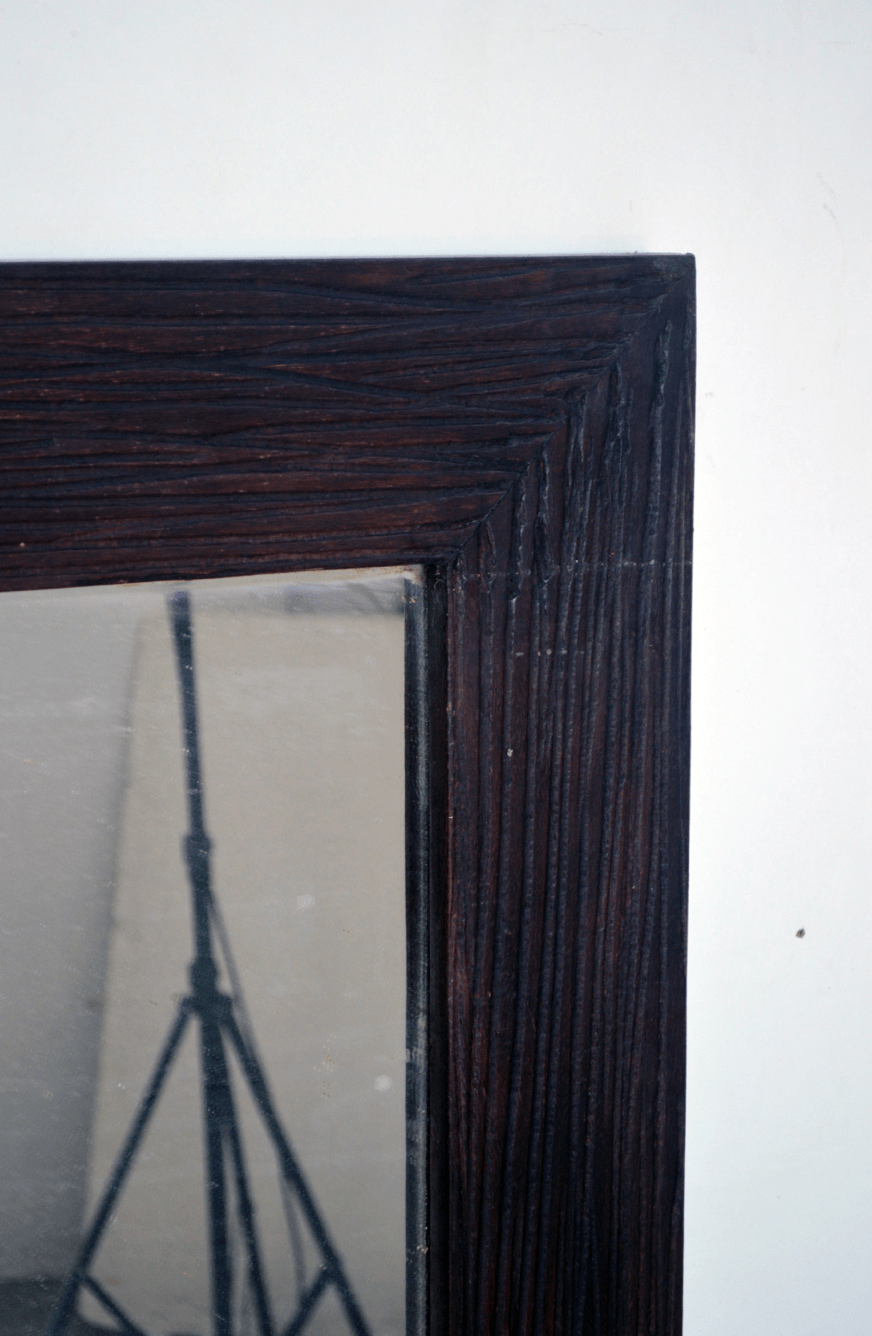Specchio grande con cornice in legno Scratch -BH.06.S- - lapagoda.net