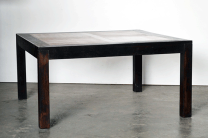 Tavolo Pranzo grande quadrato in legno massello di Acacia bicolore da 150 cm -BH.05.075.B- - lapagoda.net