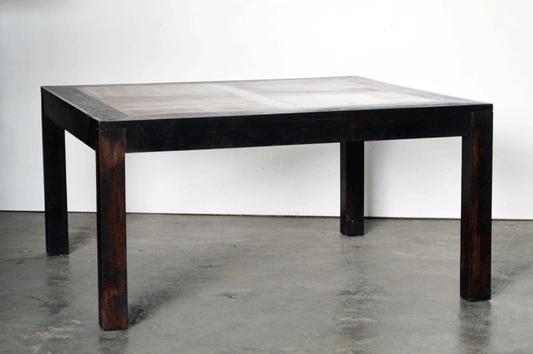 Tavolo Pranzo grande quadrato in legno massello di Acacia bicolore da 150 cm -BH.05.075.B- - lapagoda.net