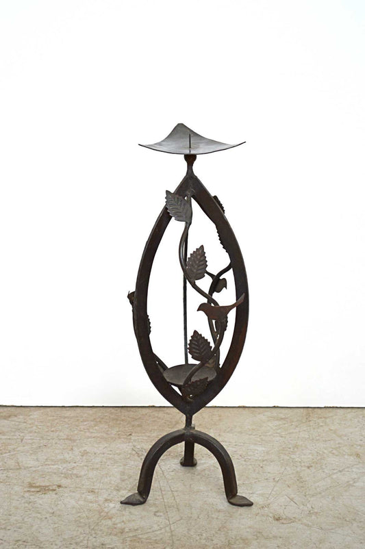 Candelabro in Ferro Forgiato con Foglie - BH.FRR.05.125.S