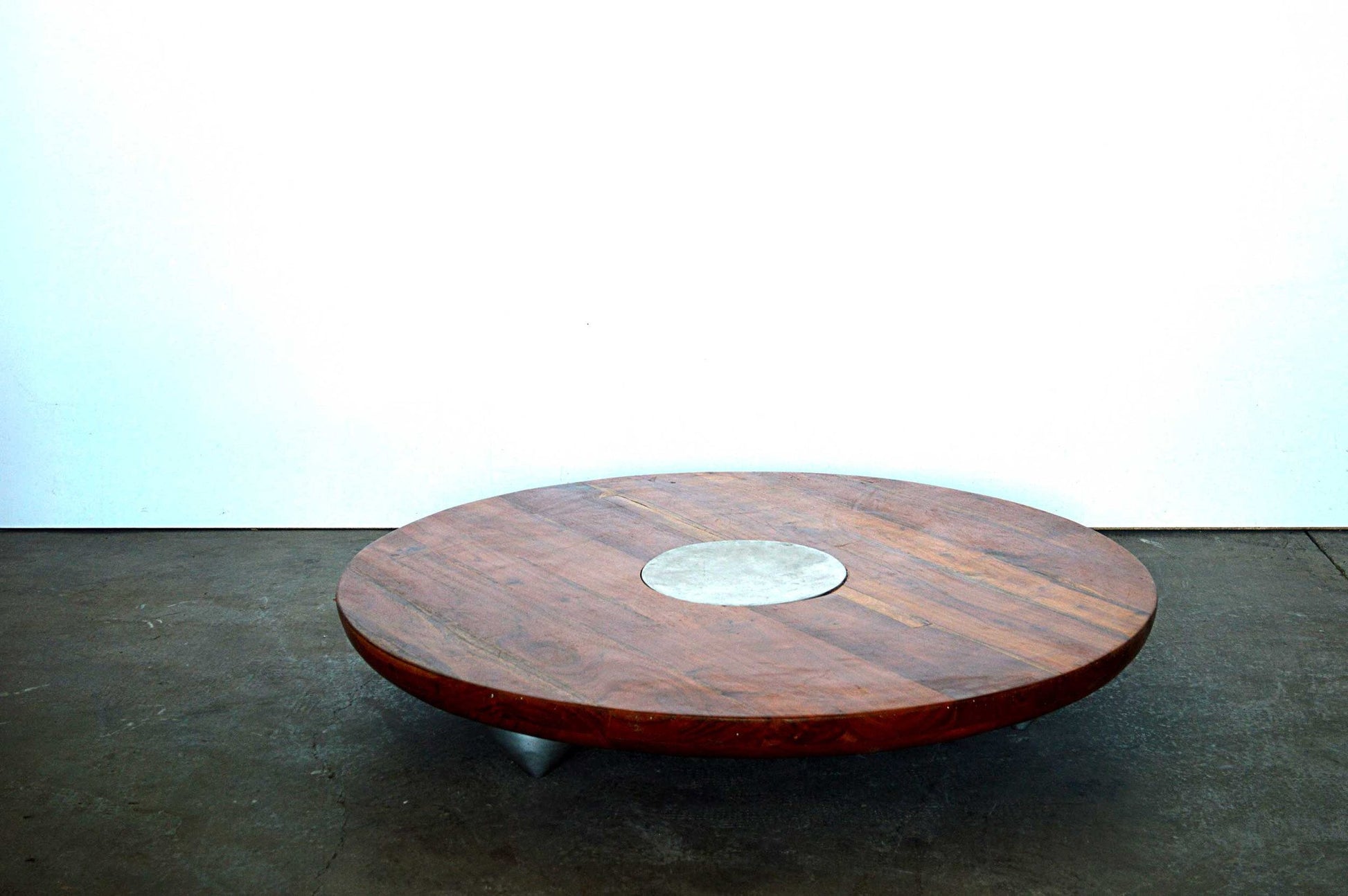 tavolo basso da caffe in acacia mobili indiani online legno massello con piatto alluminio